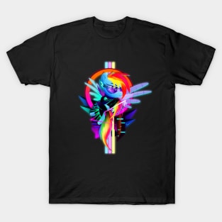 Synthwave Rainbow Dash T-Shirt